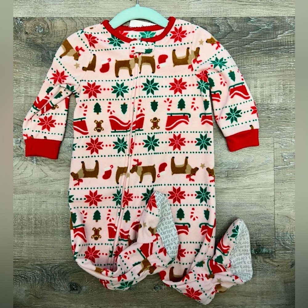 Carters Girls Christmas Pajamas